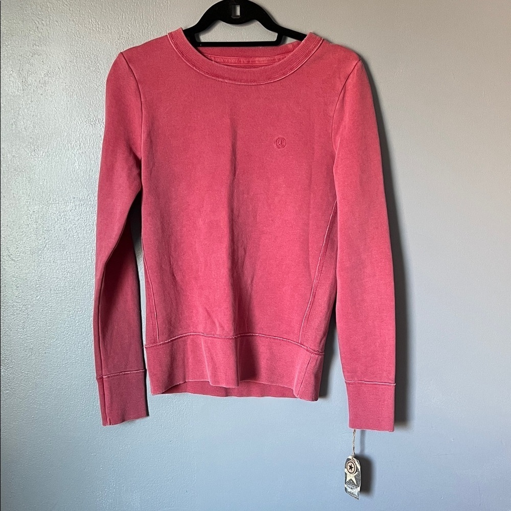 Converse Women’s One Star Pink Dyed Crewneck Sweatshirt Med